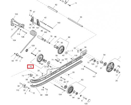 503191311 Ролик Гусеницы Для Ski Doo