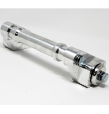 300-3050-01 TKI Offset Axle 2 Wheel Ось Для 2ух Натяжных Роликов С Отступом 1' Серебристая