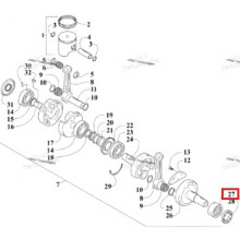 3005-994 Подшипник Коленвала Для Arctic Cat