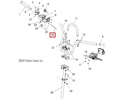 05-139-82 SPI Тросик Газа Для Polaris WIDETRAK LX 7080406, 7080554