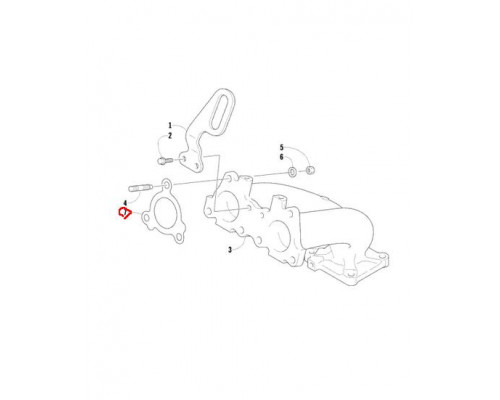3007-794 Прокладка Выпускного Коллектора Для Arctic Cat M1100