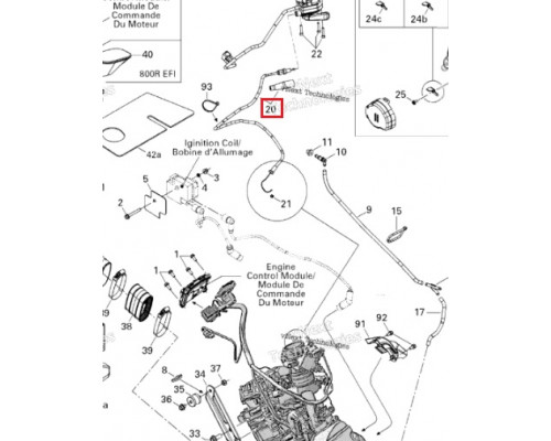414523 Quadboss Тросик Газа Для BRP Can Am 707001018, AT-05211