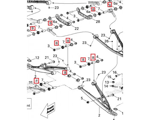 55-01-0172 ПОЛИУРЕТАН Втулка Подвески Для BRP Can Am 706200157, 706200181