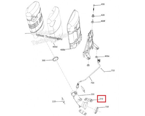 707601834 Пружина Крепления Выхлопной Системы Для Ski Doo 600, 900 ACE