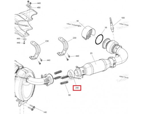 707601908 Уплотнительное Кольцо Глушителя Для BRP Can Am MAVERICK