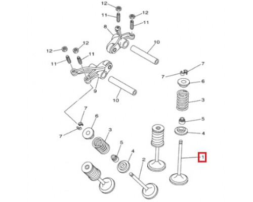 AU-09151I SPI Впускной Клапан Двигателя Для Yamaha 700 5VK-12111-00-00