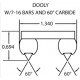 DS4-9350 WOODYS Конек 4' Для Лыжи Для Ski Doo, Polaris