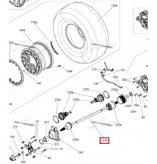 MP-CA-822 MAX POWER Привод В Сборе Задний Правый, Левый Для BRP Can Am Maverick 705501948, 705502356