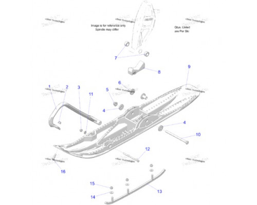 STS Ремкомплект Для Лыжи Для Polaris 1823660-070