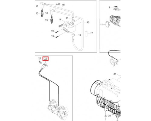 05-146-15 SPI Тросик Подсоса Для Ski Doo Skandic M535482, 535482