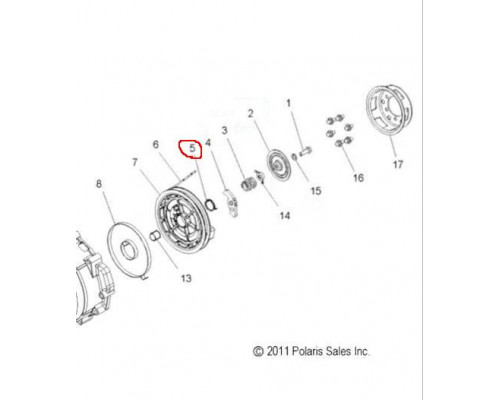 3022314 Возвратная Пружина Стартера Для Polaris