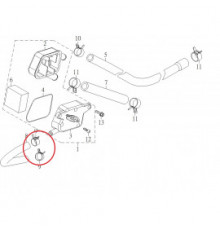 90220-06130-D Хомут 6X13 металлический для квадроциклов Baltmotors Jumbo 700 90220-06130-D