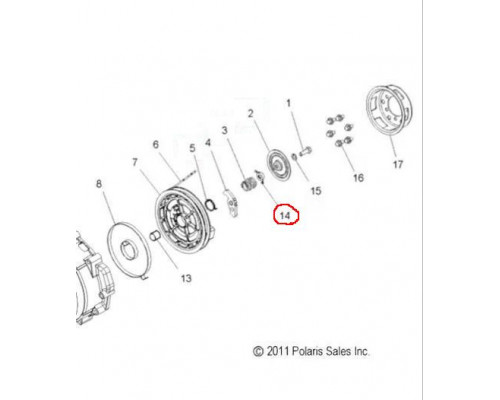 3022324 Направляющая Храповика Ручного Стартера Для Polaris