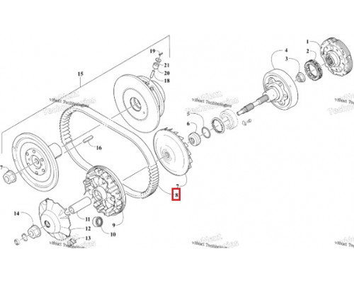 11G3218 GATES Ремень Вариатора Для Arctic Cat 0823-228