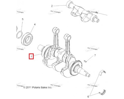 RA-50006 Namura Шатун Для Polaris 800 1204334, 2205112, 2202916, 2203068