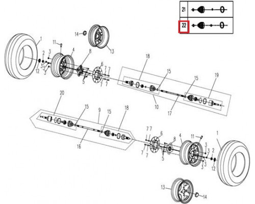 BD-9010-270170-1000 Пыльник Привода Для CF 9010-270170-10000