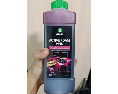 113120 GRASS Active Foam Pink Автошампунь Пена Активная Розовая Концентрат 1 Литр