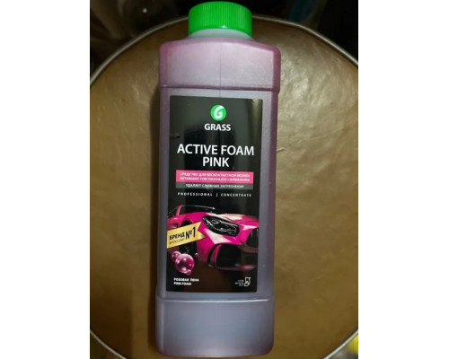 113120 GRASS Active Foam Pink Автошампунь Пена Активная Розовая Концентрат 1 Литр