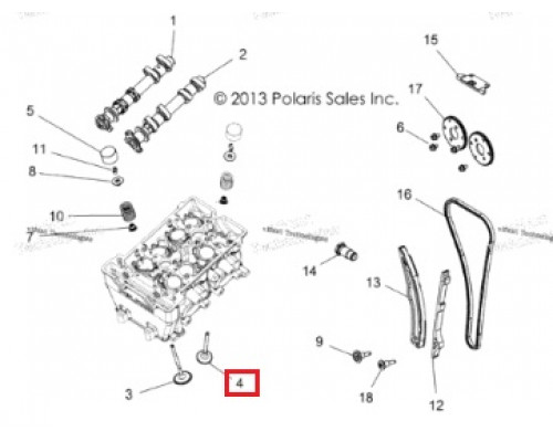 AU-09197E SPI Выпускной Клапан Двигателя Для Polaris 3022415