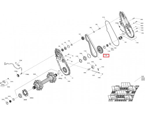 504154569 Звезда 53 Зубьев Для BRP LYNX Shredder 3900, 4200