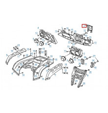 BD-7020-040312-0R40 Облицовка фальшбака красная для квадроциклов X8 BD-7020-040312-0R40