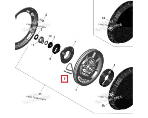 05-210 SPI Веревка Ручного Стартера Для Ski Doo 412500100, 412500200, H28462ZH8003
