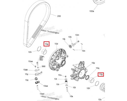 293250389 Втулка Ведущего Вариатора Для Ski Doo