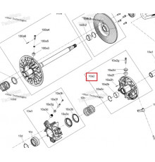 417224915 Шкив Ведущего Вариатора Подвижный Для Ski Doo
