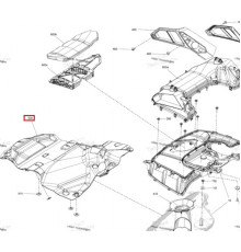 508001198 Крышка Воздуховода Для Ski Doo
