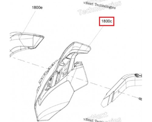 517306400 Дефлектор Защиты Рук Левый Для Ski Doo