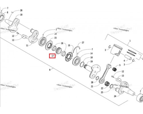 SM-09453 SPI Шестерня Коленвала Центральная Для Arctic Cat 0905-041