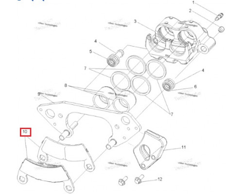 FA656 GODZILLA Колодки Тормозные Для Polaris 2203747, 2205949, 1911085, 2206025, FA452