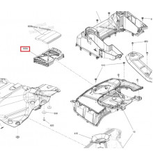 508001221 Крепеж Изоляции Воздуховода Для Ski Doo FREERIDE, SUMMIT Gen5