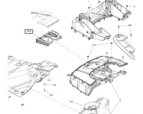 508001221 Крепеж Изоляции Воздуховода Для Ski Doo FREERIDE, SUMMIT Gen5