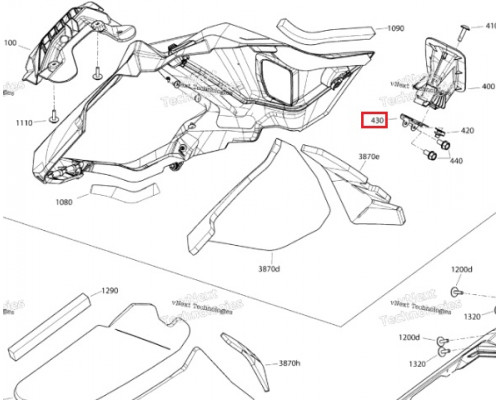 517306315 Крепеж Консоли Ручного Стартера Для Ski Doo
