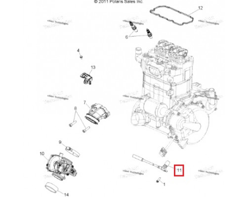 AT-01593 SPI Датчик Положения Коленвала Для Polaris 2410720