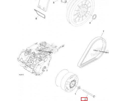 417300285 Болт Ведущего Вариатора Для Ski Doo Expedition, Skandic