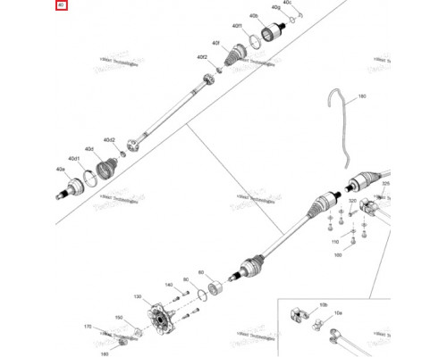 705402420 Привод В Сборе Передний Для BRP Can Am Defender, Traxter