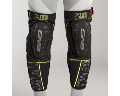 Защита колена и голени EVS TP199 Black / Hi-Viz Yellow, Small / Medium