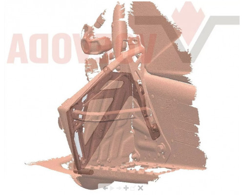 VOEVODA Усилитель подрамника левой подножки для Polaris MATRYX