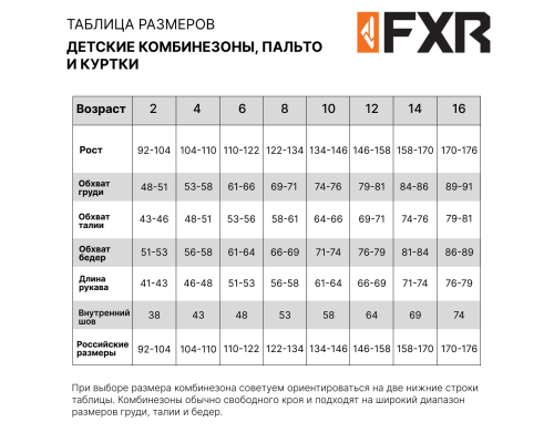 Комбинезон с утеплителем ДЕТСКИЙ FXR CX Black/Lilac-Sky 231510-1087 (6-12)