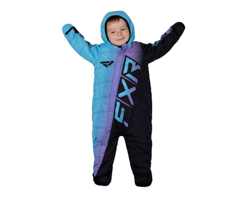 Комбинезон с утеплителем ДЕТСКИЙ FXR CX Black/Lilac-Sky 231510-1087 (6-12)