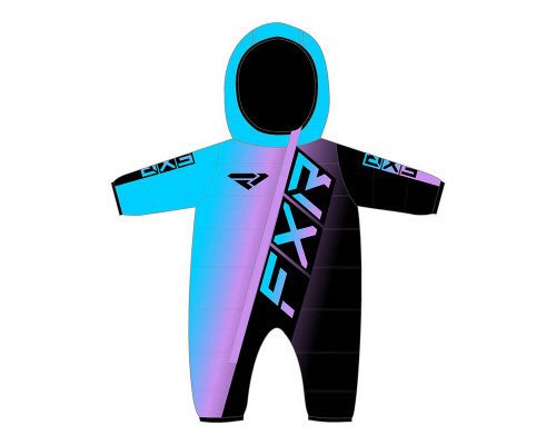 Комбинезон с утеплителем ДЕТСКИЙ FXR CX Black/Lilac-Sky 231510-1087 (6-12)