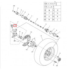 MP-42-1038 MAX POWER Шаровая Опора Верхнего, Нижнего Рычага Для Yamaha 3B4-23579-00-00, 3B4-23579-01-00, 42-1038, AT-08800