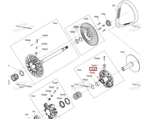 417224916 Ролик Ведущего Вариатора Для Ski Doo 417224458, 417224034