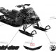 516010686 Наклейка Капота Для Ski Doo MXZ, RENEGADE, SUMMIT 2022