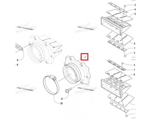 SM-07192 SPI Впускной Патрубок Для Arctic Cat 0907-003