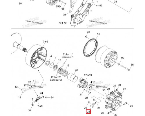 417222596 Рампа Вариатора Для Ski Doo