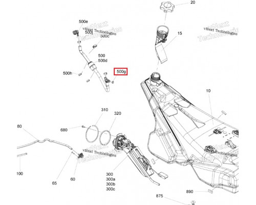 513033668 Кольцо Уплотнительное Топливного Шланга Для Ski Doo