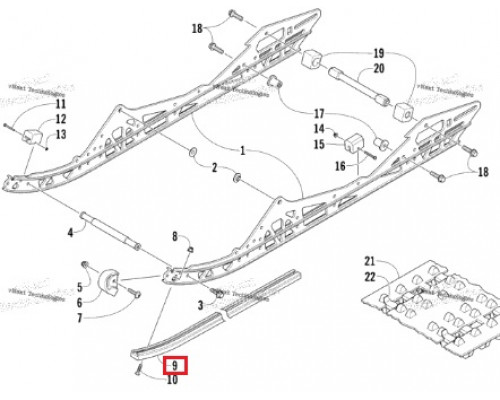 3604-944 Склиз Для Arctic Cat ZR